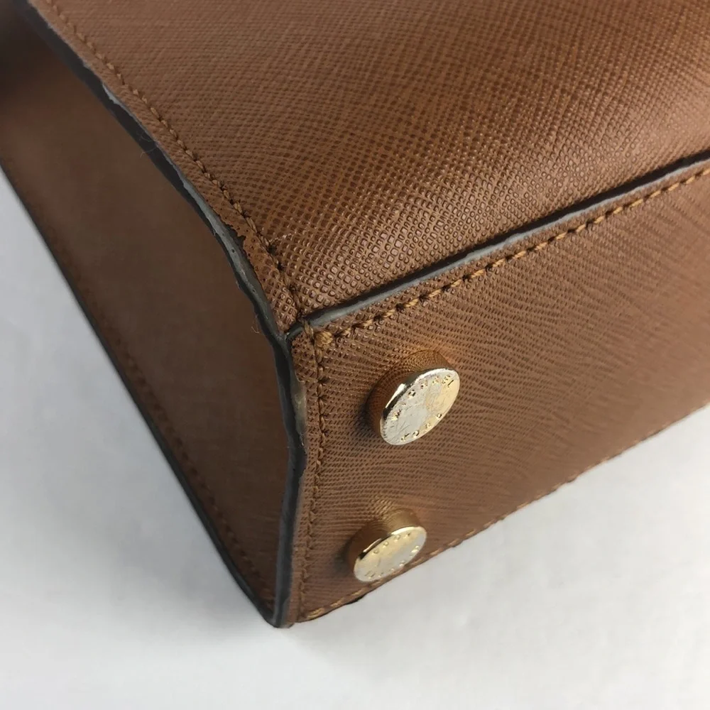 Michael Kors Chic Classy Studded Satchel Crossbody Bag Minimalist